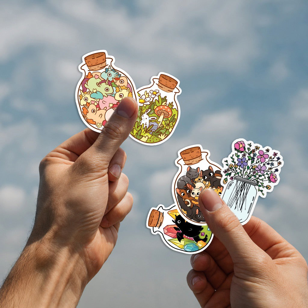 Aesthetic Bottles Sticker Pack