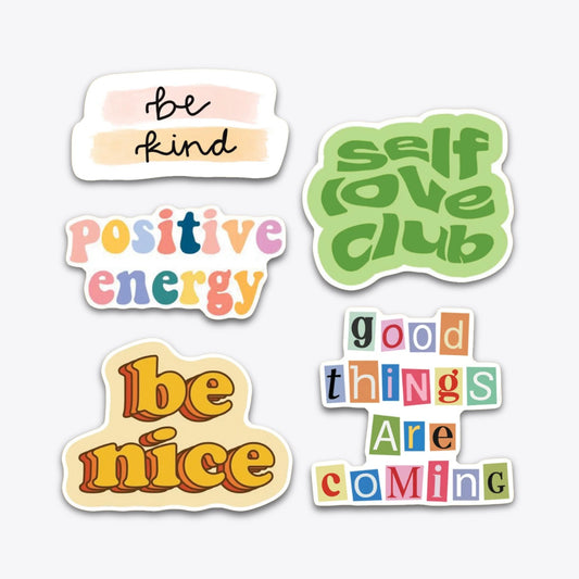 Cute Typography Sticker Pack