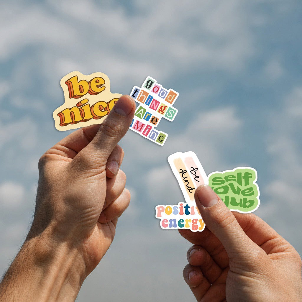 Cute Typography Sticker Pack