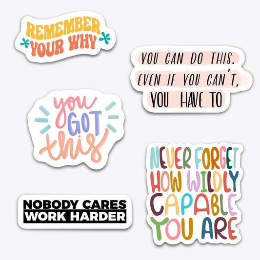 Hustle & Motivation Sticker Pack