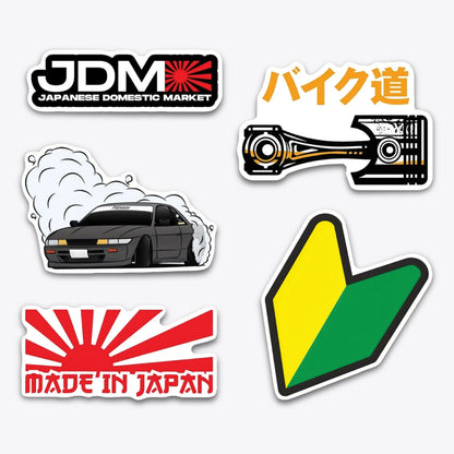 JDM Sports Cars Sticker Packs