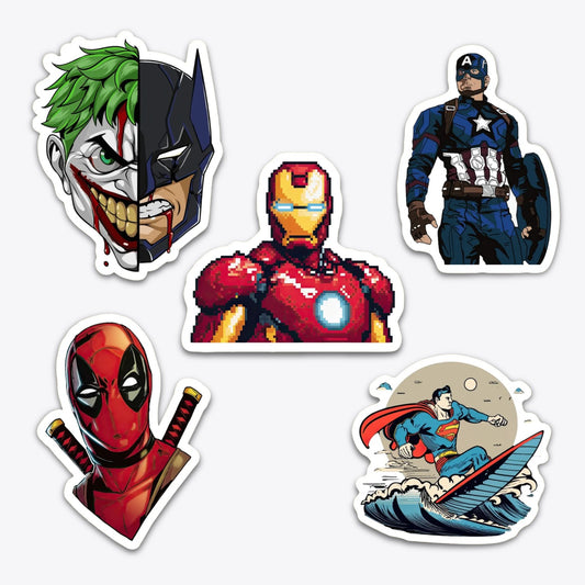 Marvel and DC Sticker Pack
