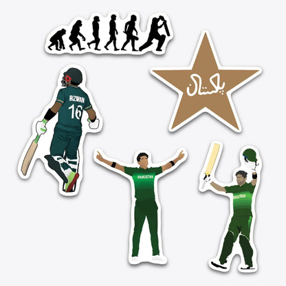 Pakistan Cricket Sticker Pack