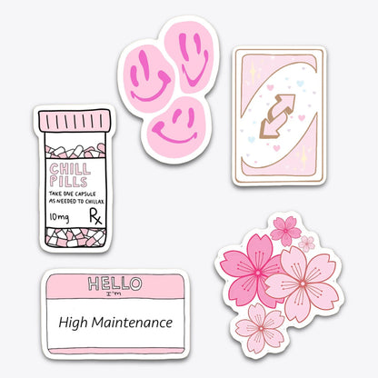 Pink Girly Sticker Pack