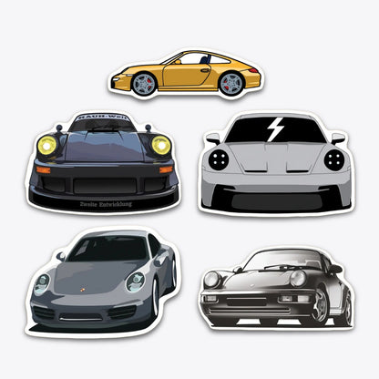 Porsche Stickers Packs