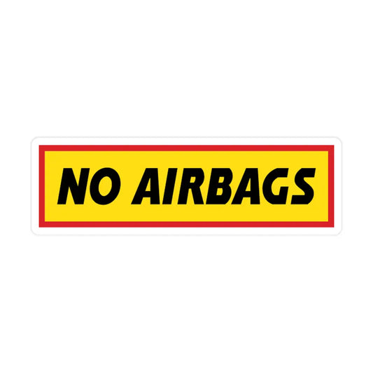 No Airbags Sticker